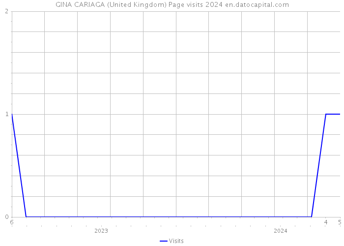 GINA CARIAGA (United Kingdom) Page visits 2024 