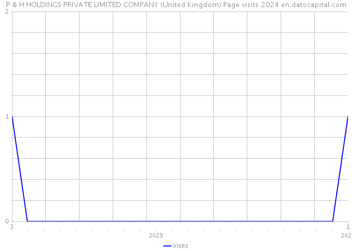 P & H HOLDINGS PRIVATE LIMITED COMPANY (United Kingdom) Page visits 2024 