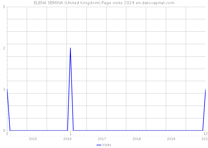 ELENA SEMINA (United Kingdom) Page visits 2024 