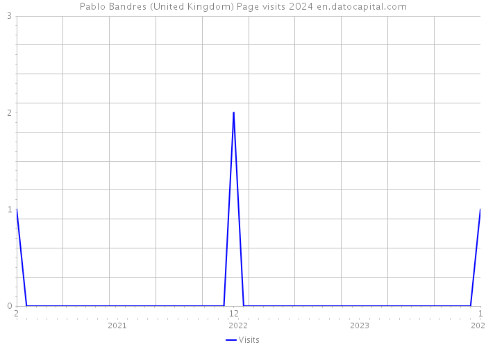 Pablo Bandres (United Kingdom) Page visits 2024 