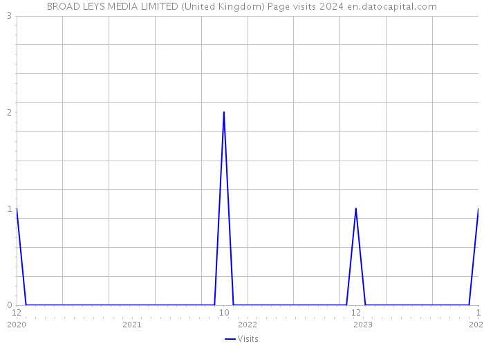 BROAD LEYS MEDIA LIMITED (United Kingdom) Page visits 2024 