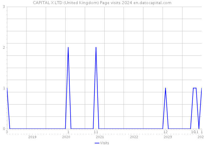 CAPITAL X LTD (United Kingdom) Page visits 2024 