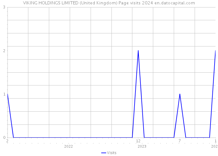 VIKING HOLDINGS LIMITED (United Kingdom) Page visits 2024 