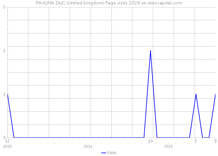 PAVLINA ZAJC (United Kingdom) Page visits 2024 