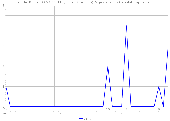 GIULIANO EGIDIO MOZZETTI (United Kingdom) Page visits 2024 