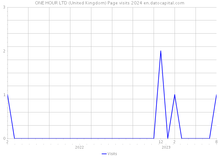 ONE HOUR LTD (United Kingdom) Page visits 2024 