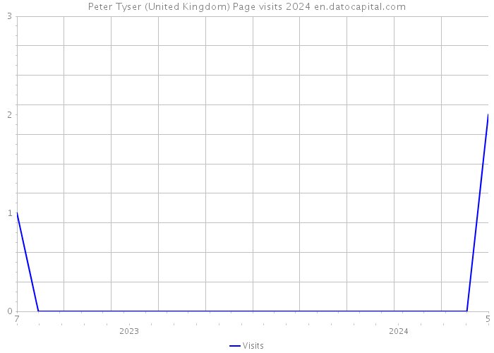 Peter Tyser (United Kingdom) Page visits 2024 
