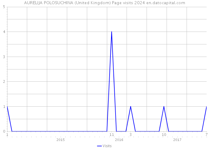 AURELIJA POLOSUCHINA (United Kingdom) Page visits 2024 