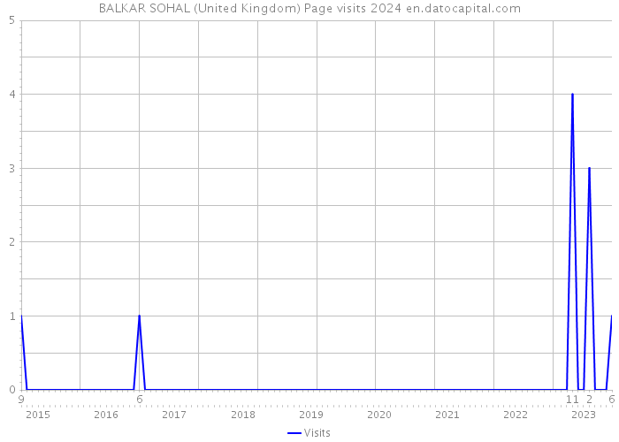 BALKAR SOHAL (United Kingdom) Page visits 2024 