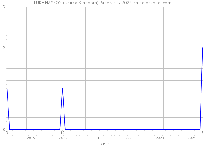 LUKE HASSON (United Kingdom) Page visits 2024 