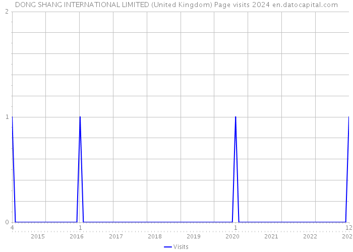 DONG SHANG INTERNATIONAL LIMITED (United Kingdom) Page visits 2024 