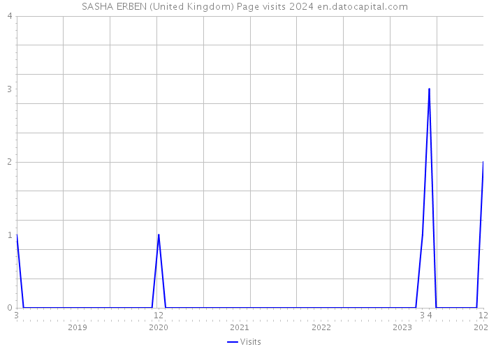 SASHA ERBEN (United Kingdom) Page visits 2024 