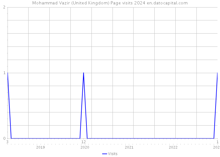 Mohammad Vazir (United Kingdom) Page visits 2024 