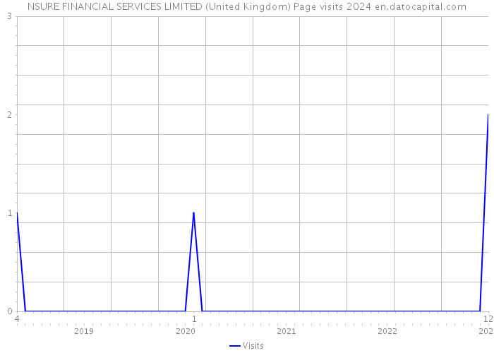 NSURE FINANCIAL SERVICES LIMITED (United Kingdom) Page visits 2024 