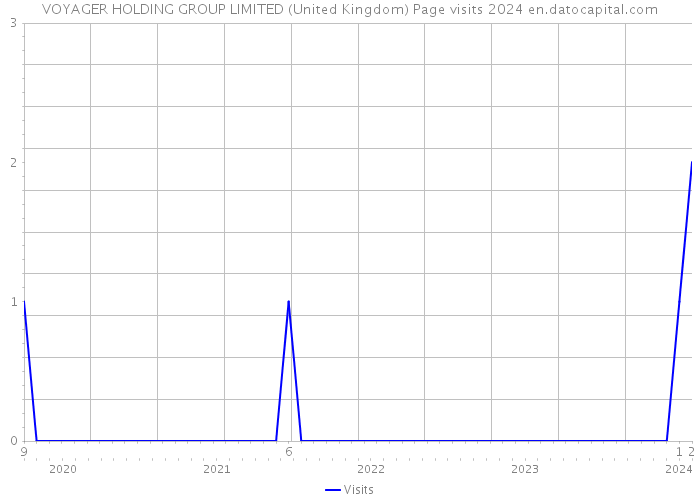 VOYAGER HOLDING GROUP LIMITED (United Kingdom) Page visits 2024 