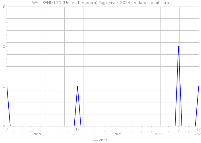 WALLSEND LTD (United Kingdom) Page visits 2024 
