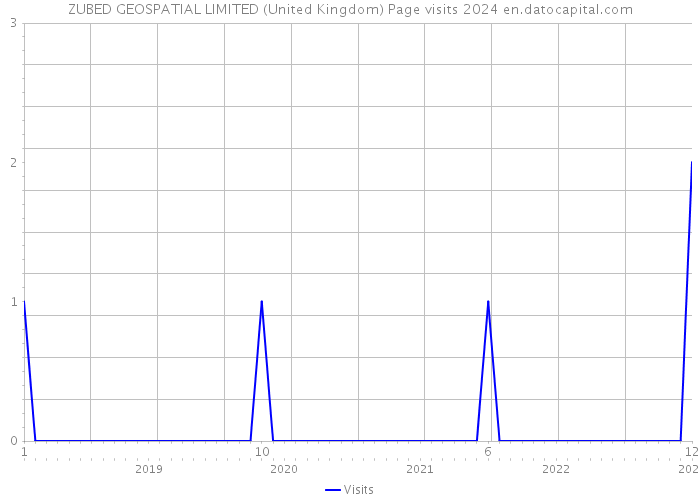 ZUBED GEOSPATIAL LIMITED (United Kingdom) Page visits 2024 