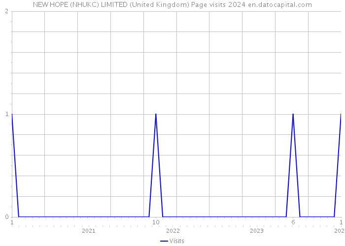 NEW HOPE (NHUKC) LIMITED (United Kingdom) Page visits 2024 