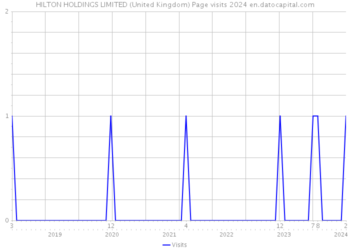 HILTON HOLDINGS LIMITED (United Kingdom) Page visits 2024 
