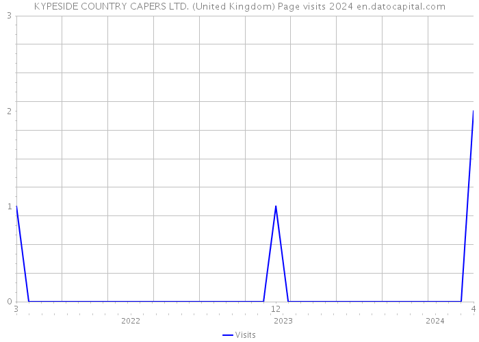 KYPESIDE COUNTRY CAPERS LTD. (United Kingdom) Page visits 2024 