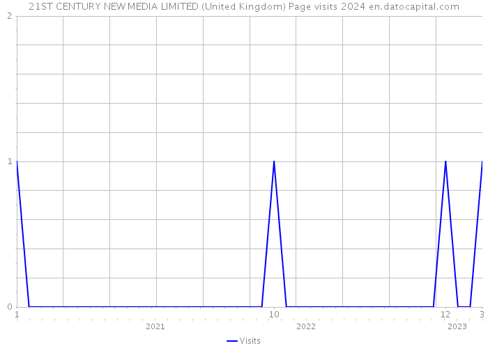 21ST CENTURY NEW MEDIA LIMITED (United Kingdom) Page visits 2024 