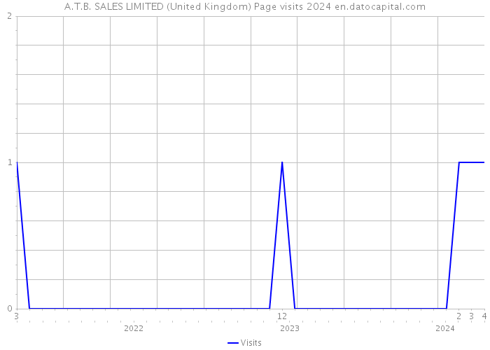 A.T.B. SALES LIMITED (United Kingdom) Page visits 2024 