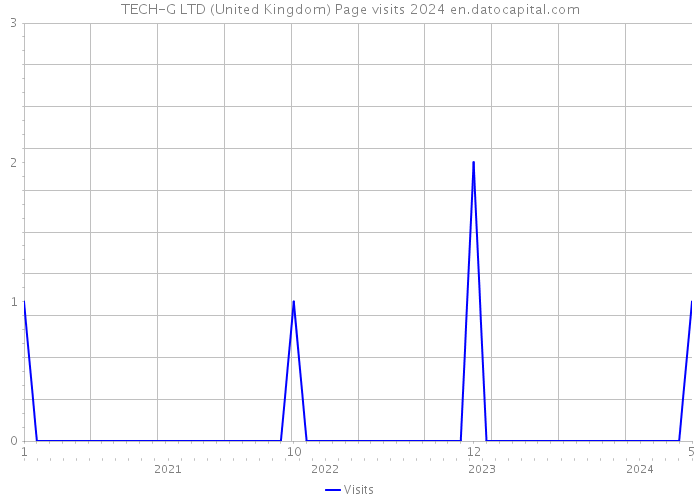 TECH-G LTD (United Kingdom) Page visits 2024 