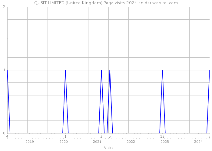 QUBIT LIMITED (United Kingdom) Page visits 2024 