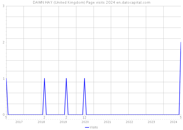 DAWN HAY (United Kingdom) Page visits 2024 