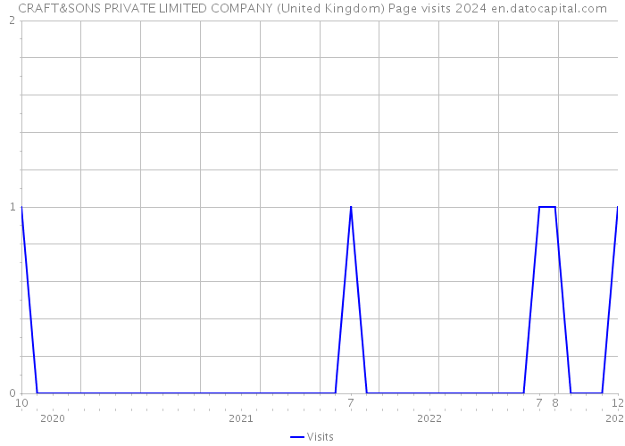 CRAFT&SONS PRIVATE LIMITED COMPANY (United Kingdom) Page visits 2024 