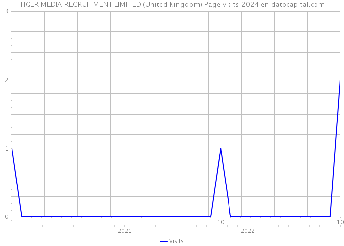 TIGER MEDIA RECRUITMENT LIMITED (United Kingdom) Page visits 2024 