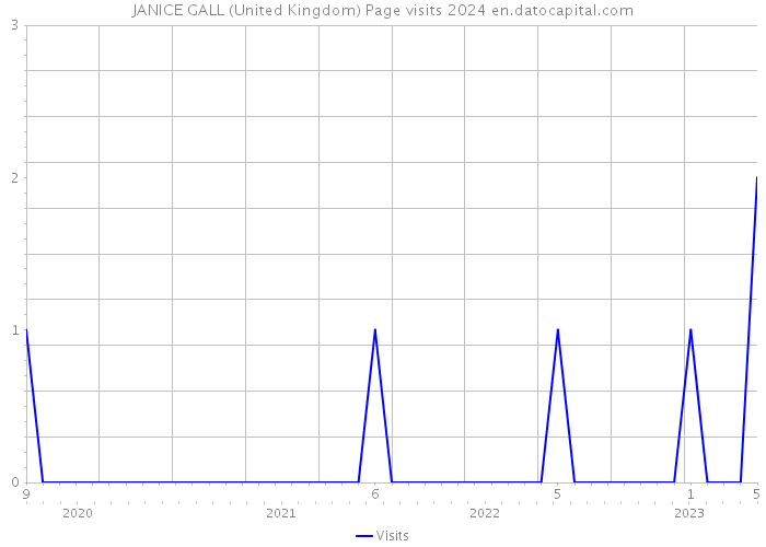 JANICE GALL (United Kingdom) Page visits 2024 
