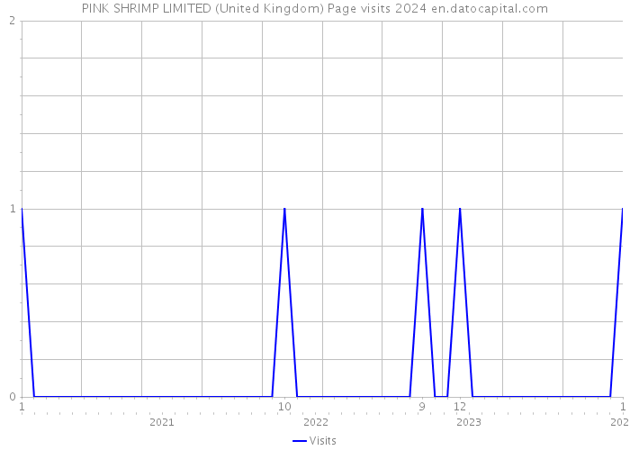 PINK SHRIMP LIMITED (United Kingdom) Page visits 2024 
