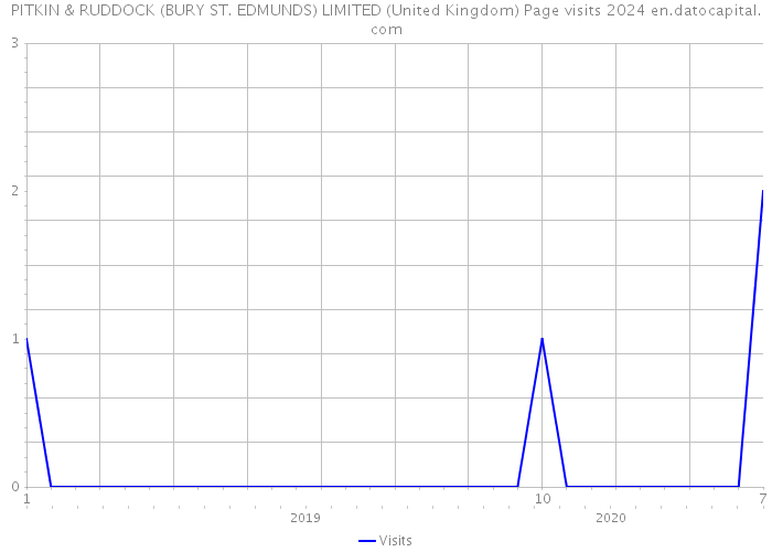 PITKIN & RUDDOCK (BURY ST. EDMUNDS) LIMITED (United Kingdom) Page visits 2024 