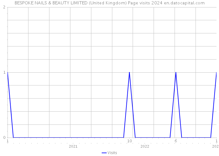 BESPOKE NAILS & BEAUTY LIMITED (United Kingdom) Page visits 2024 