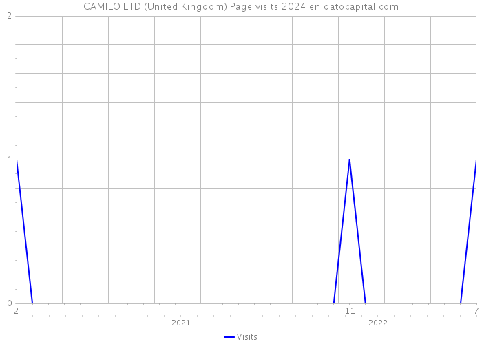 CAMILO LTD (United Kingdom) Page visits 2024 