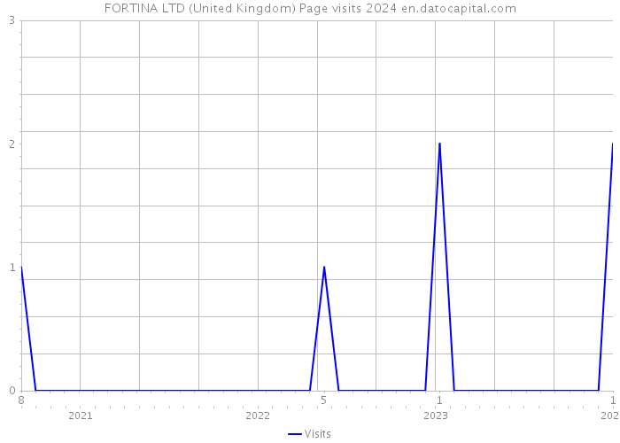 FORTINA LTD (United Kingdom) Page visits 2024 