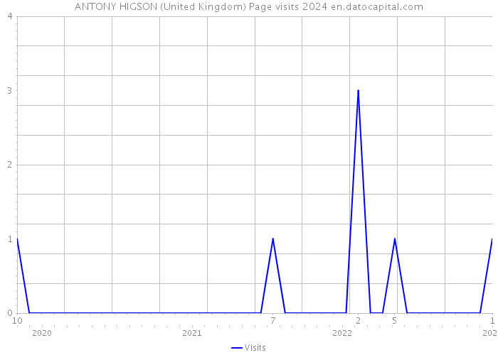 ANTONY HIGSON (United Kingdom) Page visits 2024 