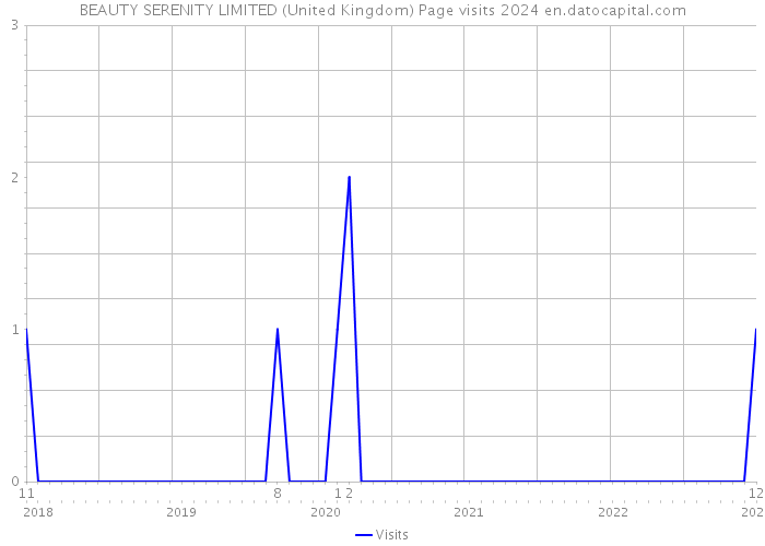 BEAUTY SERENITY LIMITED (United Kingdom) Page visits 2024 