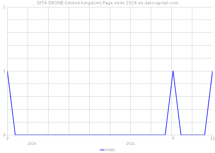 DITA DRONE (United Kingdom) Page visits 2024 
