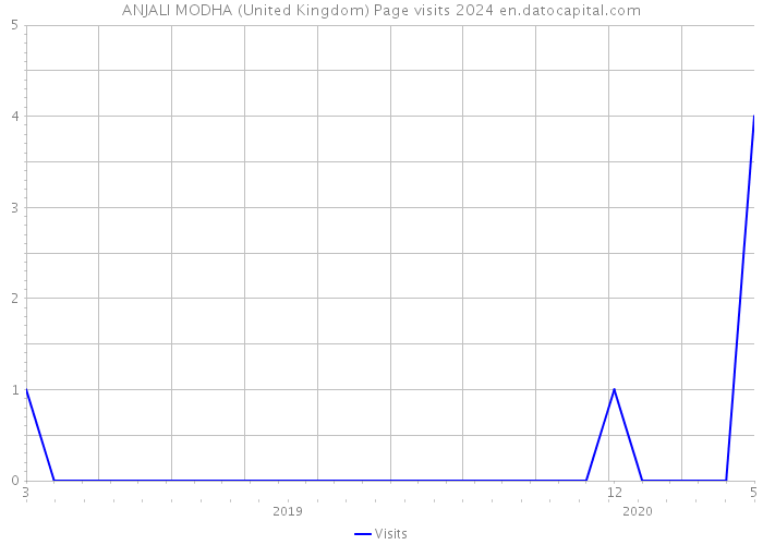 ANJALI MODHA (United Kingdom) Page visits 2024 