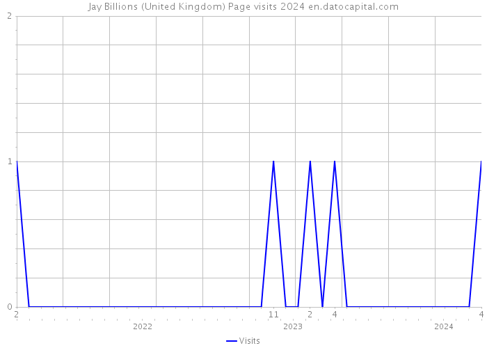 Jay Billions (United Kingdom) Page visits 2024 