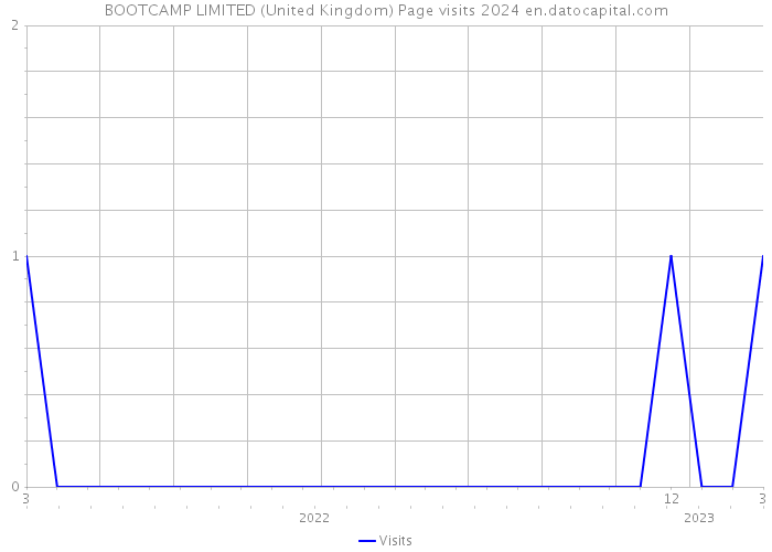 BOOTCAMP LIMITED (United Kingdom) Page visits 2024 