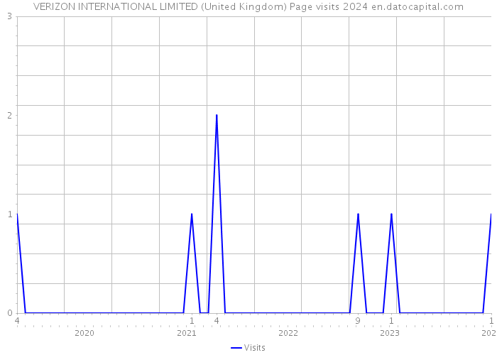 VERIZON INTERNATIONAL LIMITED (United Kingdom) Page visits 2024 