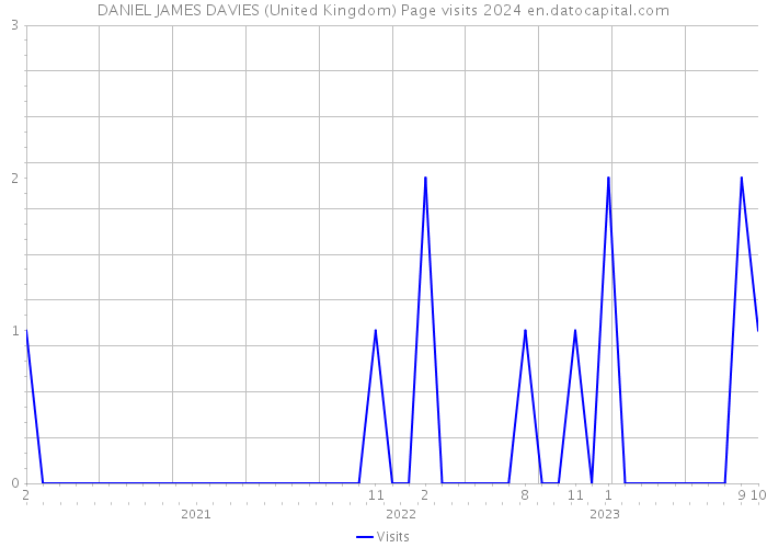 DANIEL JAMES DAVIES (United Kingdom) Page visits 2024 