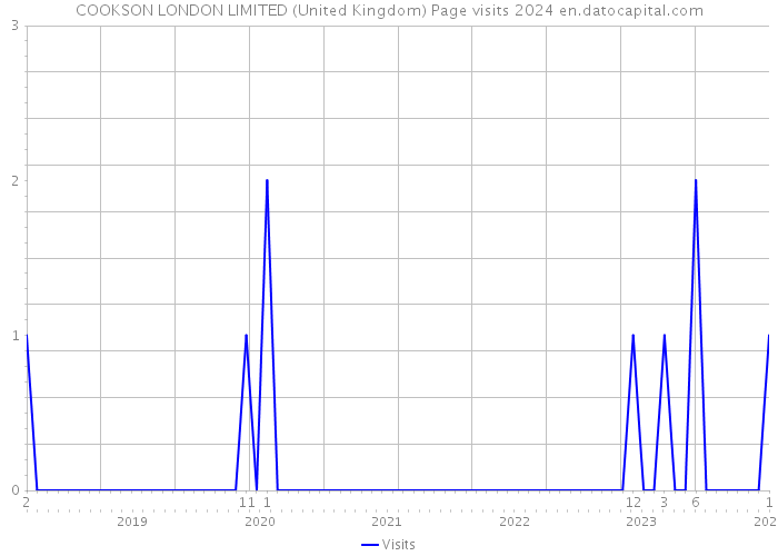 COOKSON LONDON LIMITED (United Kingdom) Page visits 2024 