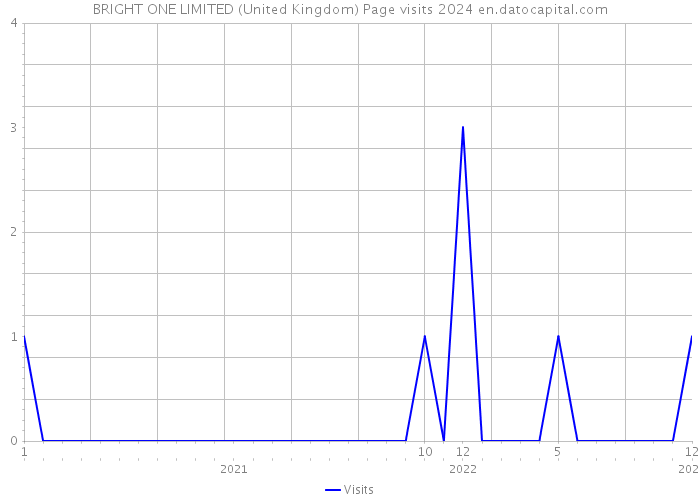 BRIGHT ONE LIMITED (United Kingdom) Page visits 2024 
