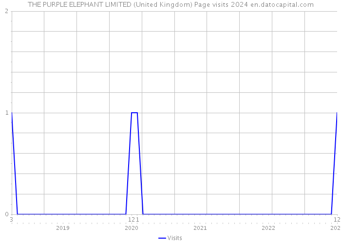 THE PURPLE ELEPHANT LIMITED (United Kingdom) Page visits 2024 