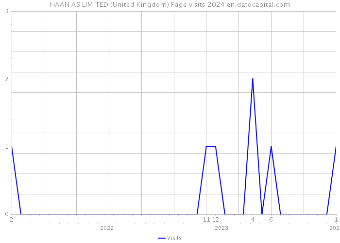 HAAN AS LIMITED (United Kingdom) Page visits 2024 