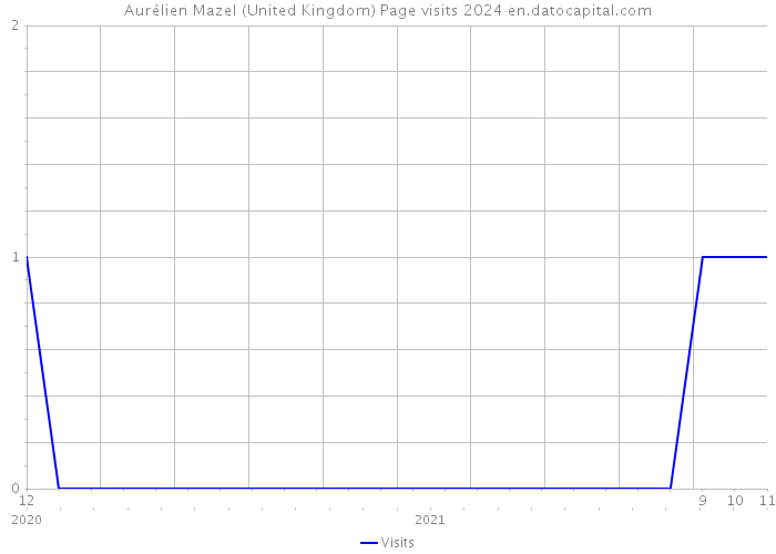 Aurélien Mazel (United Kingdom) Page visits 2024 